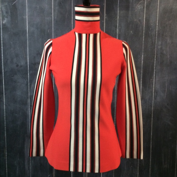Vintage burnt orange top from 1960s - Picture 1 of 3